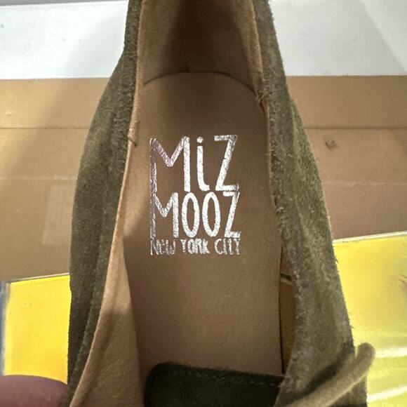 Miz Mooz Handcrafted Suede Oxford Chic Brogue Perforation Flat Loafers Shoes 9.5 - Picture 8 of 9